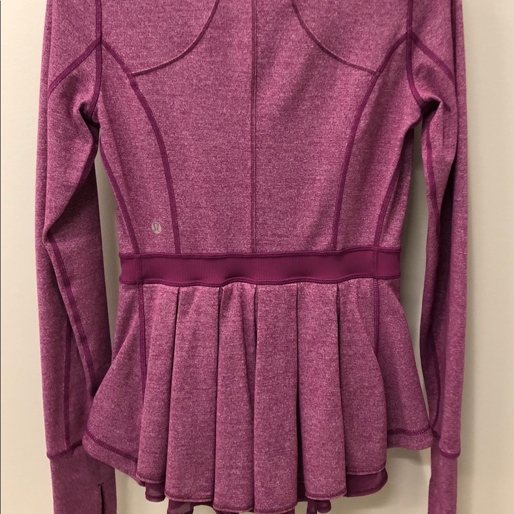 Lululemon Riding Jacket Dewberry 4 Peplum/Ruffle